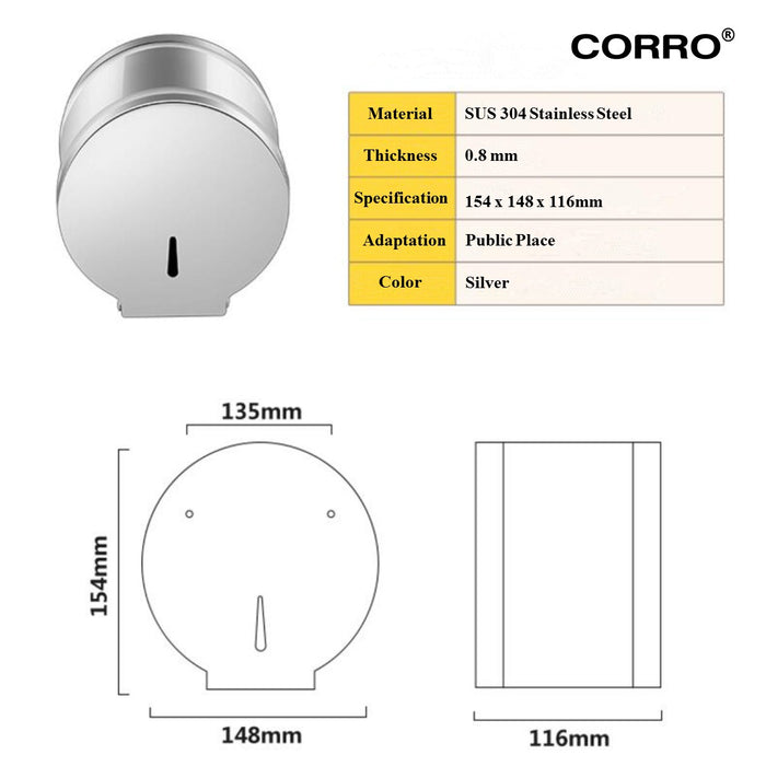 CORRO Premium Quality Stainless Steel 304 Paper Holder | CPH104-M