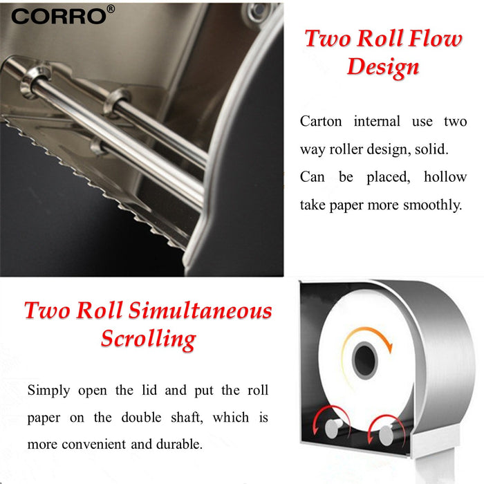 CORRO Premium Quality Stainless Steel 304 Paper Holder | CPH 101-M