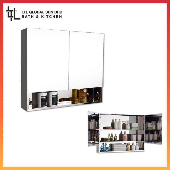 Corro Stainless Steel Mirror Cabinet | CMC60700