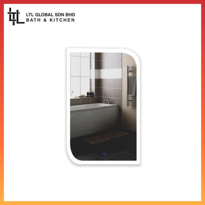 CORRO Bathroom / Bedroom Mirror LED Light Mirror Rectangle  Touch Screen Button Wall-Mounted | CMS 136-1-L