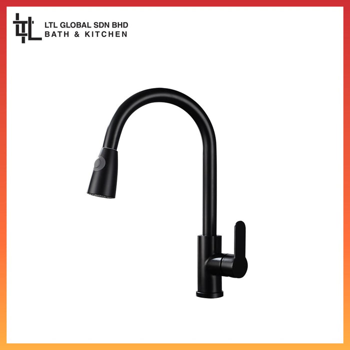 CORRO SUS304 High Quality Stainless Steel Flexible Pull-Out Kitchen Sink Mixer Tap | CKPT 8661 | CKPT 8661B