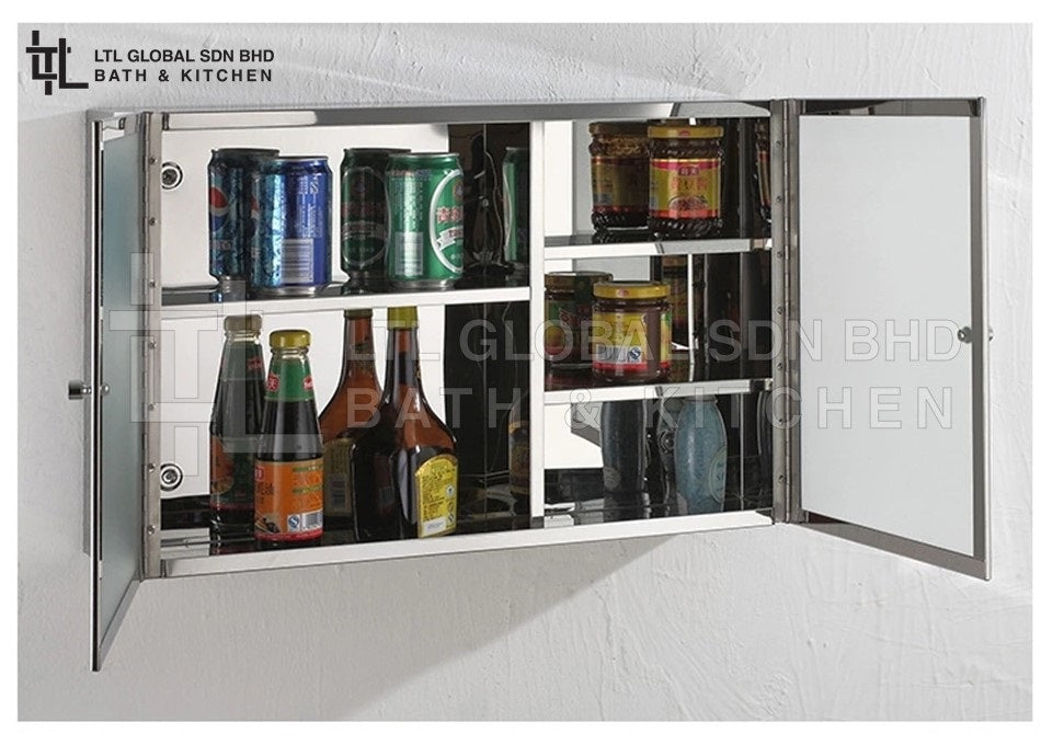 Corro Stainless Steel Mirror Cabinet | CMC80501S | CMC60382S | CMC60381S
