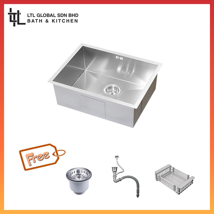 CORRO SUS304 Single Handmade Kitchen Sink | CH 5046-30S
