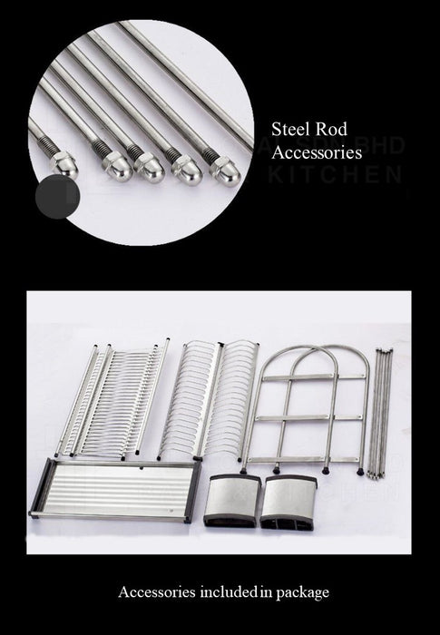 CORRO High Quality Stainless Steel 2 Tier Kitchen Dish Rack | CDR 46401