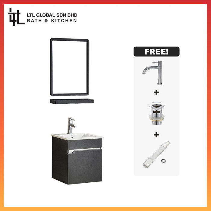 CORRO Modern Design Bathroom  Basin Cabinet With Glass Shelf With Mirror | CBC 8650B