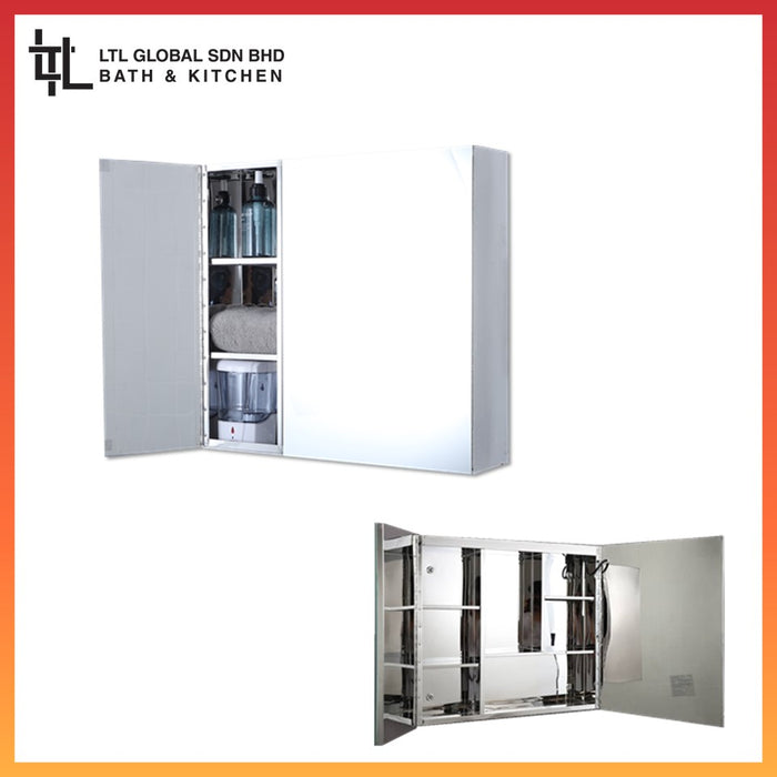 CORRO Premium design and High Quality 100% Stainless Steel Bathroom Mirror Cabinet | CMC 60550