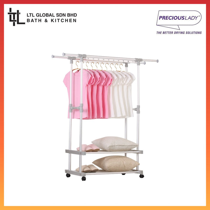 PRECIOUS LADY Extendable Laundry Rack With Roller | PL61