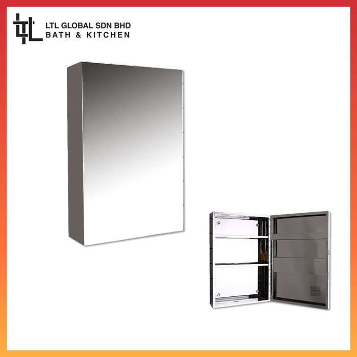 Corro Stainless Steel Bathroom Mirror Cabinet | CMC40602