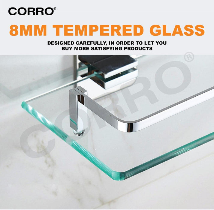 CORRO SUS304 Glass Shelf Single Rack Basket | CGS 701C
