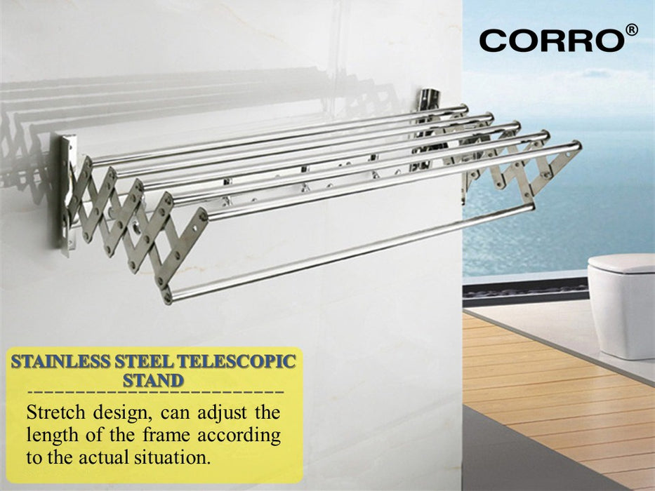 CORRO High Quality SUS304 Stainless Steel Foldable Towel Rack | CCH 101-80C