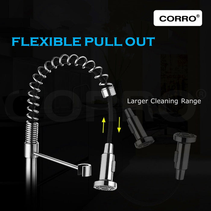 CORRO SUS304 High Quality Heavy Duty Stainless Steel Kitchen Sink Mixer Tap | CKPT 8666