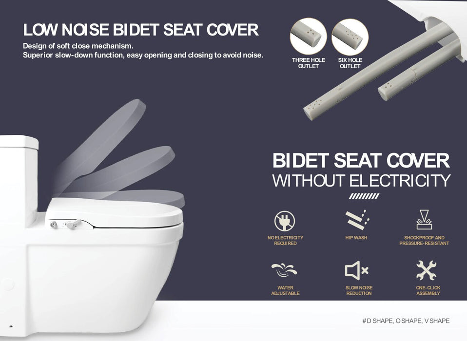 Corro Non Electric Bidet Toilet Seat Cover | BSC0101-V | BSC0102-D | BSC0103-O