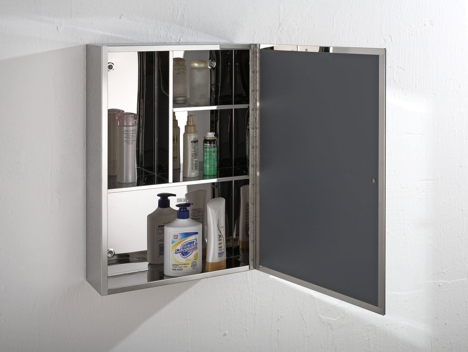 Corro Stainless Steel Bathroom Mirror Cabinet | CMC35502 | CMC40606