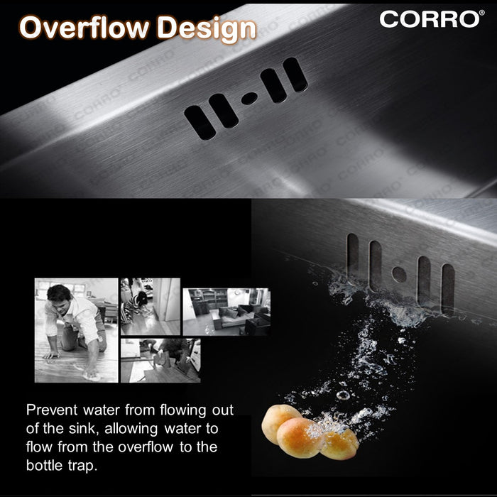 CORRO SUS304 Double Handmade Kitchen Sink | CH 86460-30D