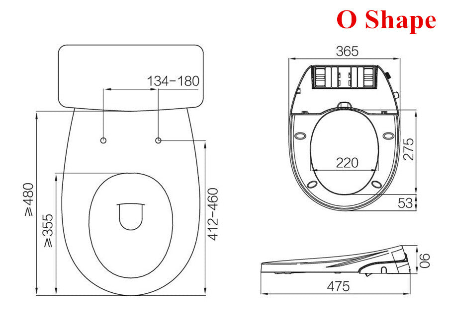 Corro Non Electric Bidet Toilet Seat Cover | BSC0101-V | BSC0102-D | BSC0103-O