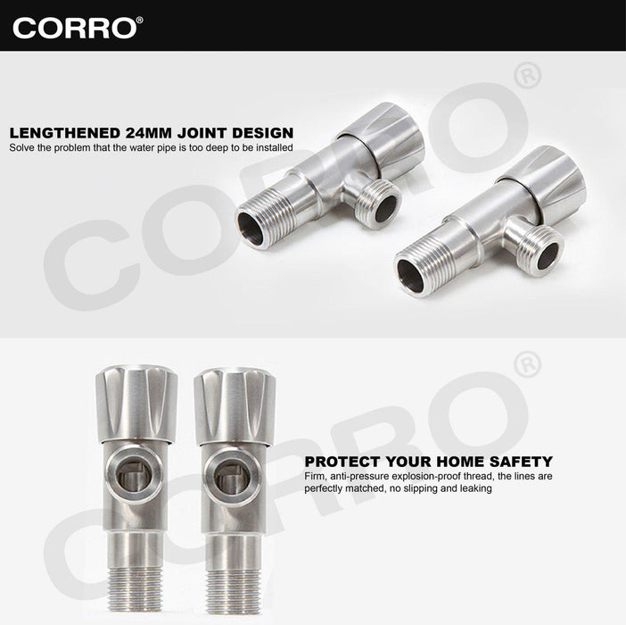 Corro SUS304 Stainless Steel Flexible Angle Valve |  CAV 8101