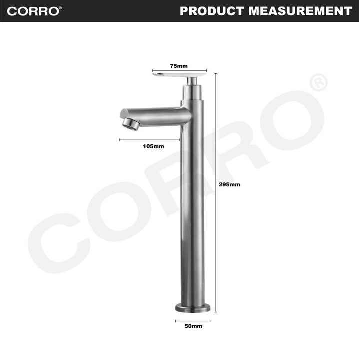 CORRO SUS304 Stainless Steel Basin Cold Tap | CBPT 8304