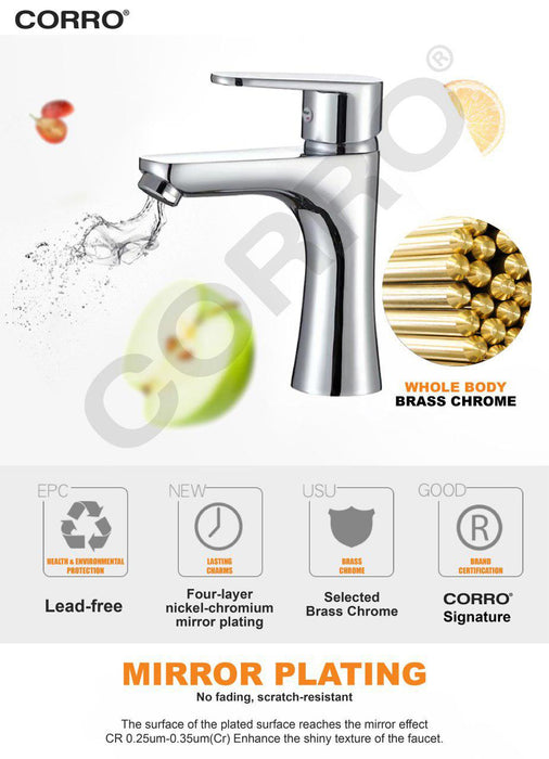 CORRO  Stainless Steel 304 Bathroom Faucet Basin Cold Tap | CBPT 3311