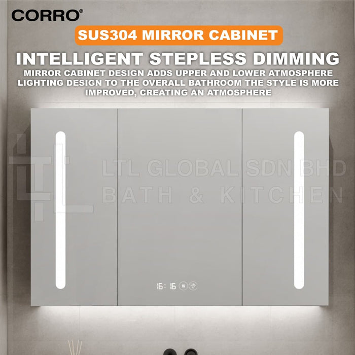 CORRO Luxury Design Bathroom Mirror Cabinet | CMC 8005501-L